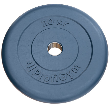 Тренировочный диск Profigym 20 кг 31 мм цветной